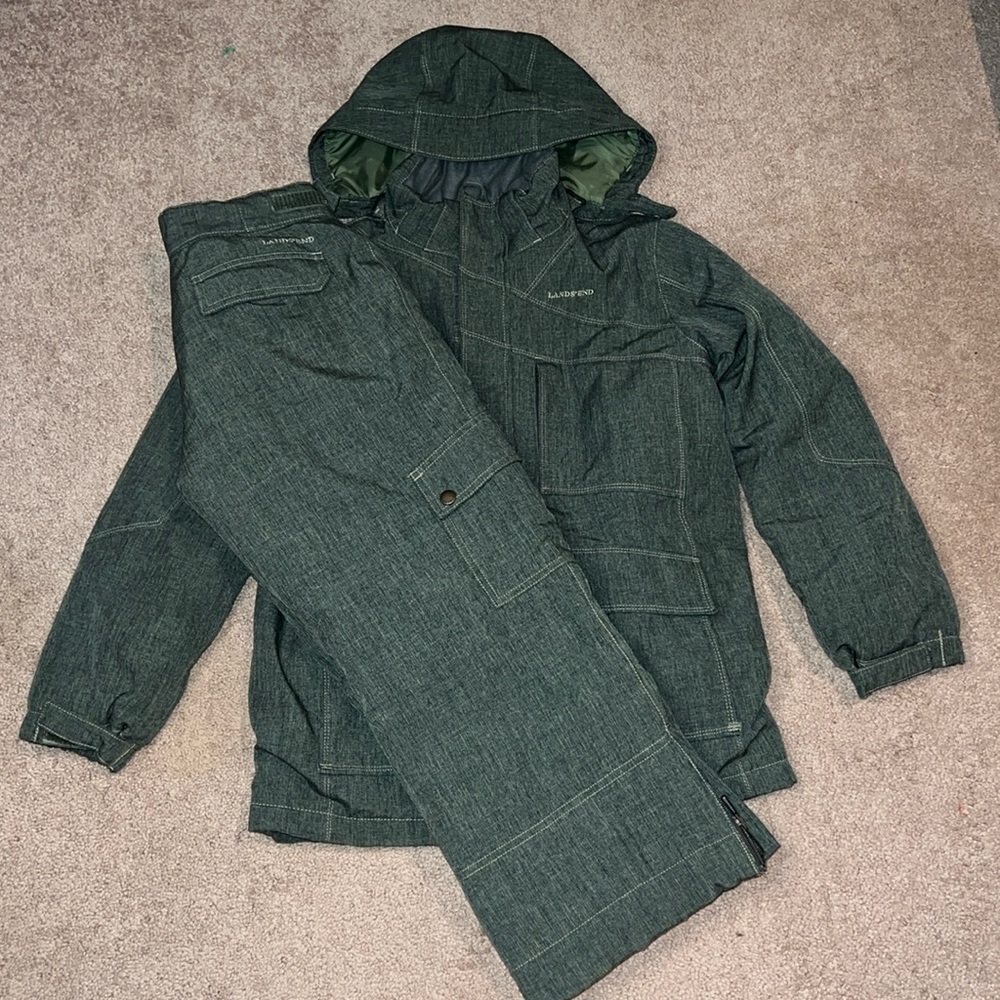 LAND’S END Boy’s Youth Ski Snow Jacket + Pants